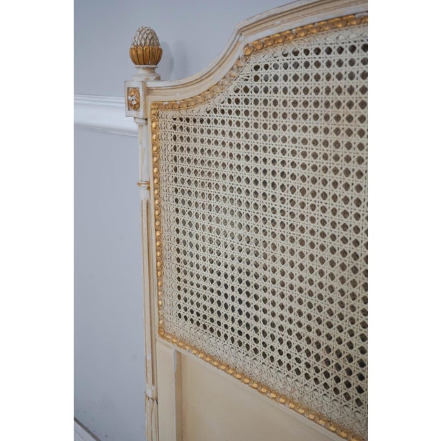 Pair of Louis XVI Cane Twin Beds For Sale - Image 11 of 14