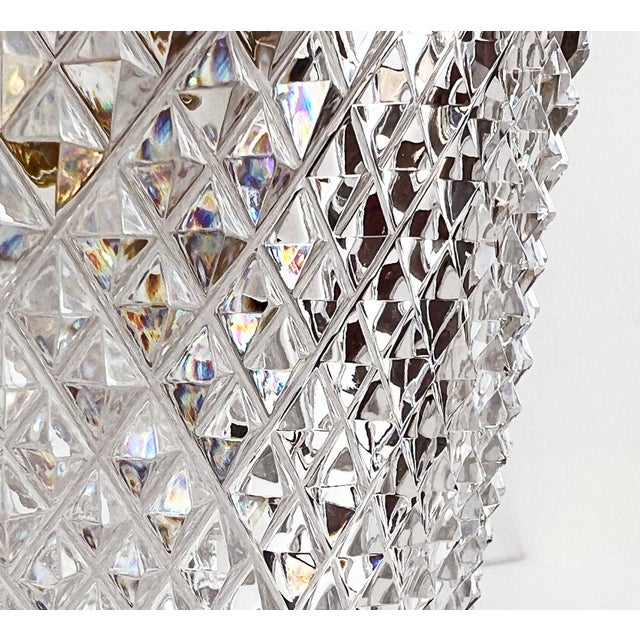 Vintage Moser Cut Crystal Czech Bohemian Vase With Gilded Floral Band For Sale In Providence - Image 6 of 9