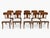 Solid walnut chairs. Modern Klismos dining chairs with upholstered seats cushions. The Robsjohn Gibbings style Klismos...
