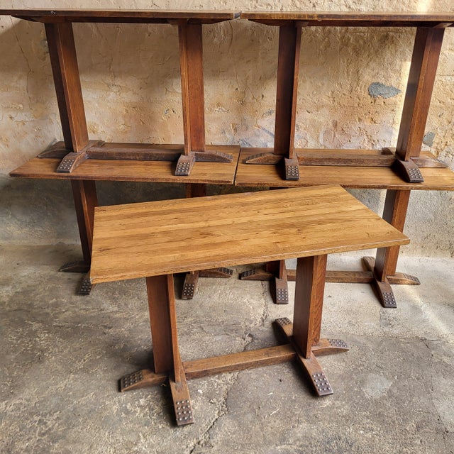 Vintage Bistro Tables, 1950s, Set of 5 For Sale - Image 3 of 12