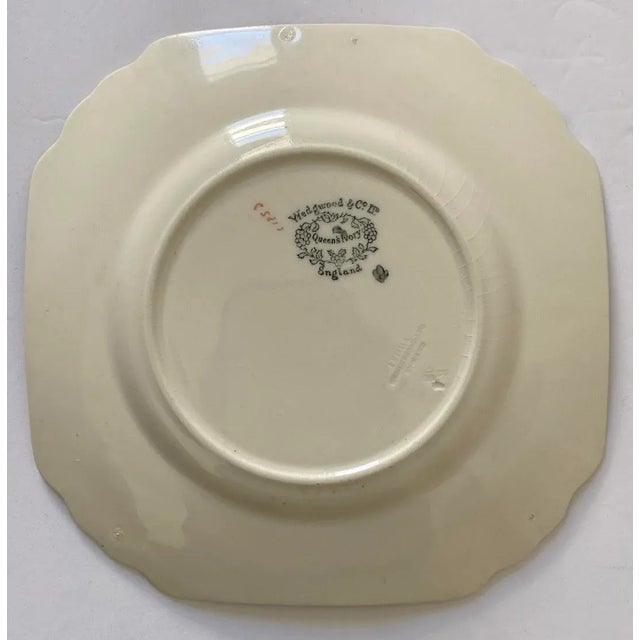 Late 19th Century Wedgwood Queen’s Ivory Blue and White Plates- Set of 4 For Sale - Image 9 of 10