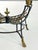1970s Vintage Italian Regency-Style Round Metal & Glass Coffee Table For Sale - Image 5 of 9