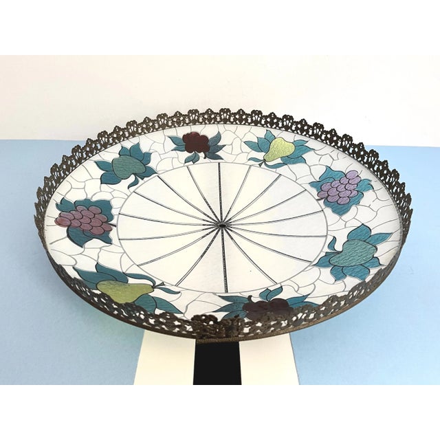 Mid Century Fruit Wheel Flush Light For Sale - Image 17 of 18