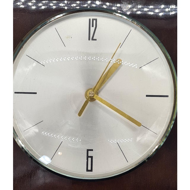 1960s Mid-Century Modern Wall Clock from Kienzle, Germany, 1960s For Sale - Image 5 of 12