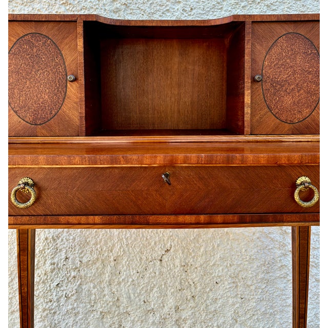Spanish Writing Desk With Upper Cabinets, 1940s For Sale - Image 12 of 18