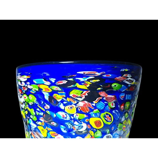 1980s Murano Glass Cachepot with Murrine from Manifattura Di Murano, 1980s For Sale - Image 5 of 8