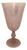 A 1930 Pink Murano Glass Goblet by Vnc For Sale