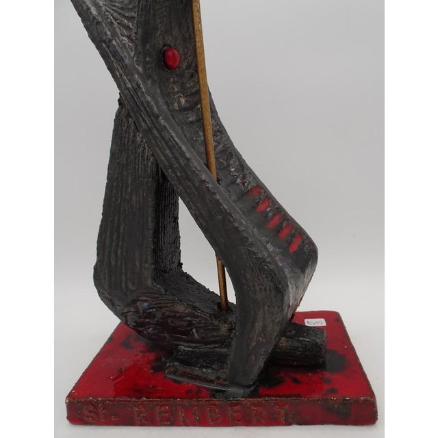 Mid Century Belgian Abstract Ceramic Sculpture, 1960s For Sale - Image 14 of 17