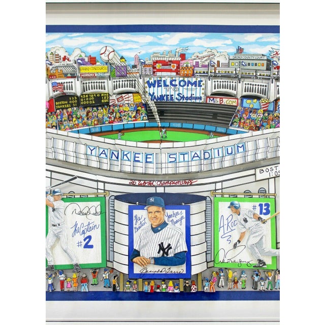 Contemporary Framed Yankee Stadium 3d Serigraph Signed Charles Fazzino 241 500 Chairish