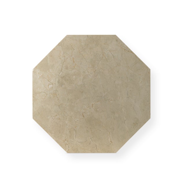 Contemporary Bunny Williams Home Marble Top Hourglass Table, Silver For Sale - Image 3 of 4