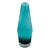 1960s Modern Teal Blown Glass Vase for Riihimaki Lasi Oy, Finland For Sale
