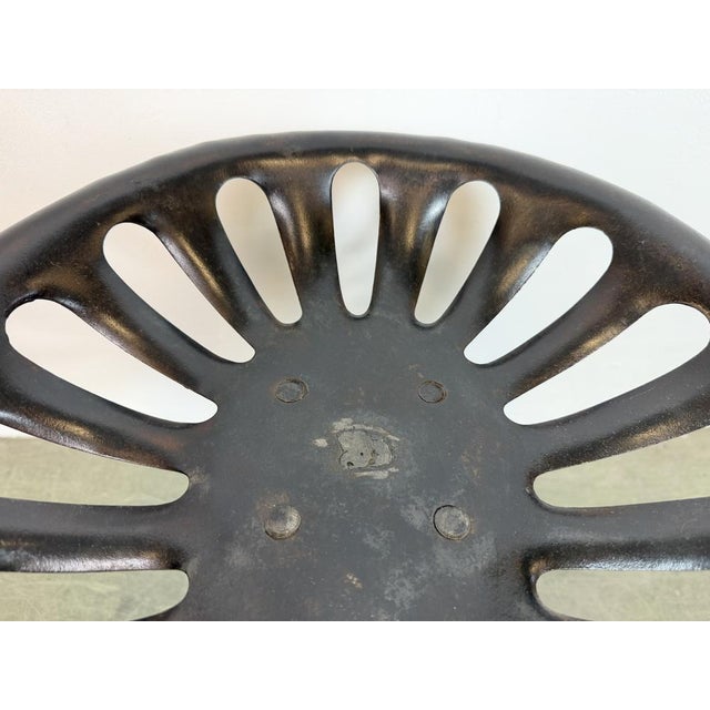 Metal Vintage Industrial Swivel Chair, 1950s For Sale - Image 7 of 17