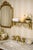 F.B. Rogers Silver Co. Vintage Solid Brass Tassel Wall Shelf With Glass Top For Sale - Image 4 of 9