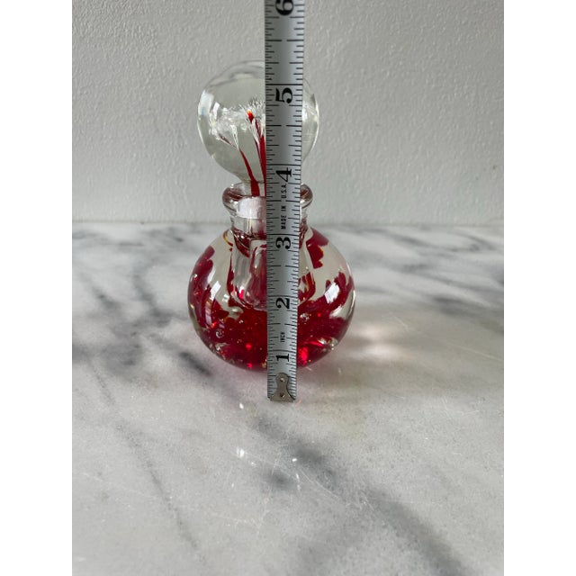 Mid 20th Century Bill Knight Blown Art Glass Perfume Bottle Paperweight For Sale - Image 9 of 9