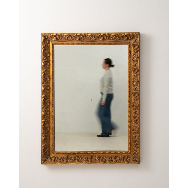 Gold 19th Century France Gold Wood Mirror For Sale - Image 8 of 8