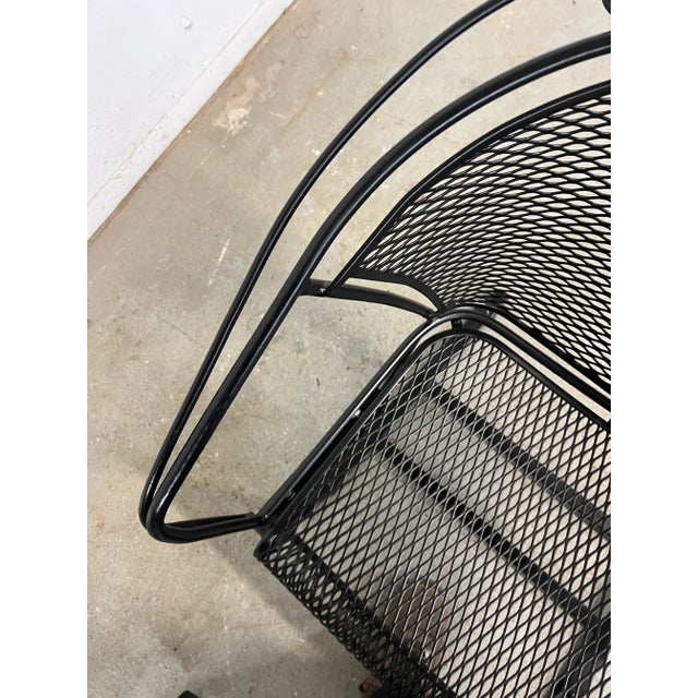 Vintage Mid-Century Salterini Curve Back Outdoor Cantilever/Springer Arm Chairs - Set of 2, Attributed For Sale In Philadelphia - Image 6 of 12