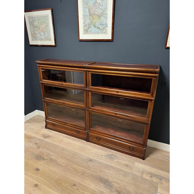 Antique Modular Bookcase from Globe Wernicke, 1890s, Set of 6 For Sale - Image 9 of 9