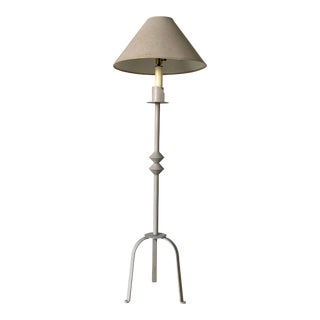 Vintage Giacometti - Style Tripod Metal Floor Lamp For Sale