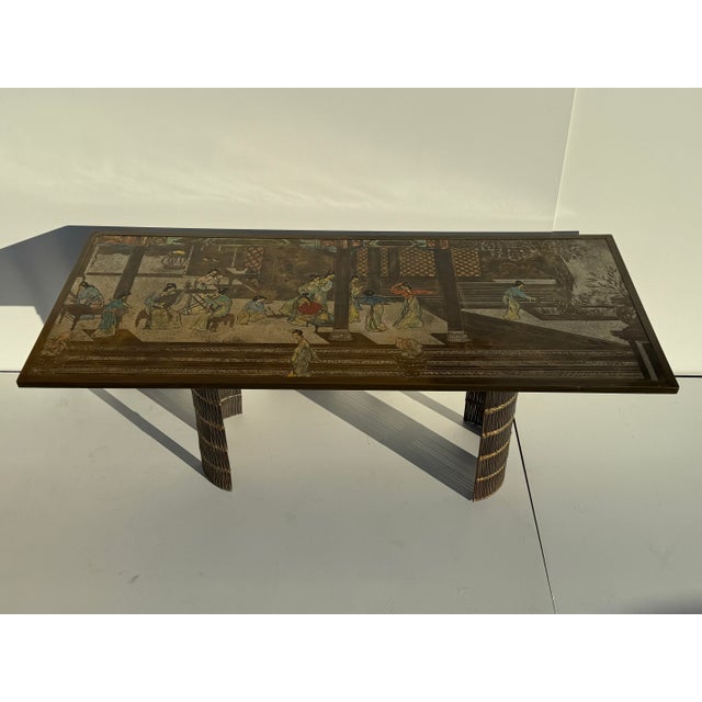 1960s Philip and Kelvin LaVerne “Chin Ying” Coffee Table / Desk For Sale - Image 9 of 15