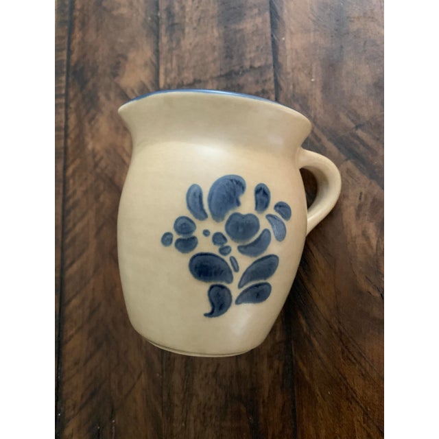 Folk Art Vintage Folk Art by Pfaltzgraff Creamer Yorktown Pattern, Usa Made For Sale - Image 3 of 11
