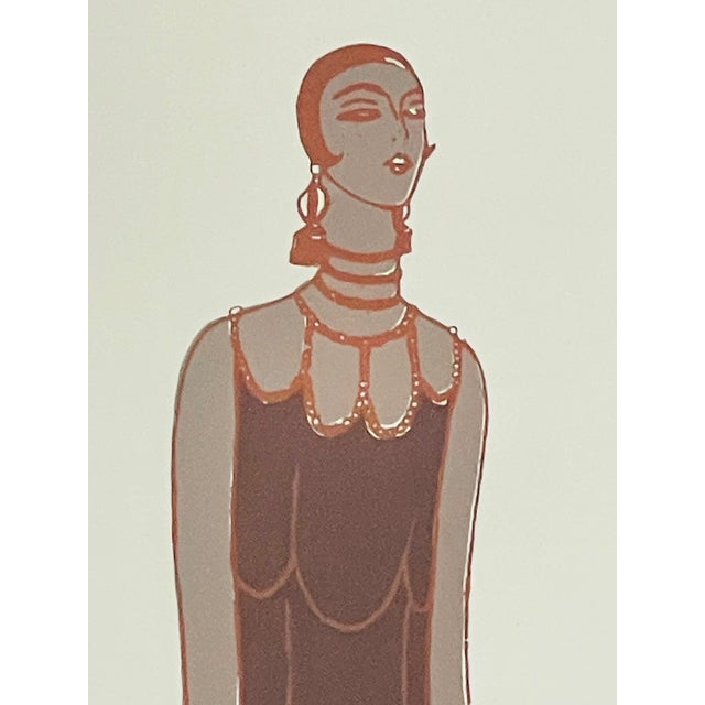 Vintage Art Deco Vogue Magazine Wall Mirror, 1960s For Sale - Image 4 of 15