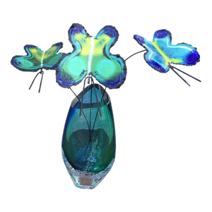 Curtis Jeré Trio of Enamel and Metal Butterflies, Mid-Century Modern - Set of 4