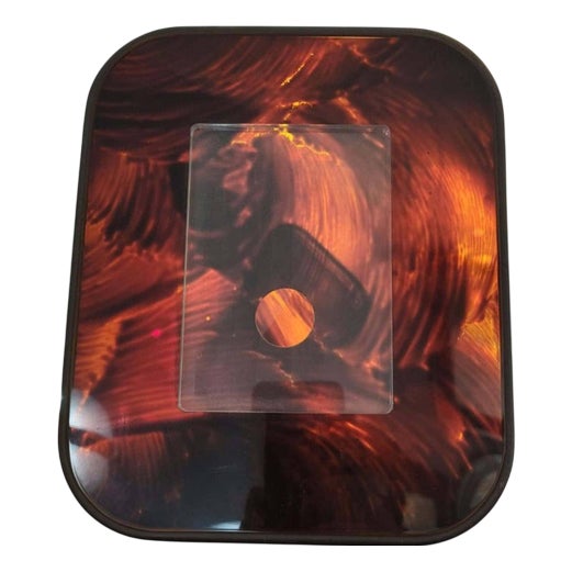 Bakelite and Acrylic Tortoiseshell Photo Frame, Italy, 1970s For Sale