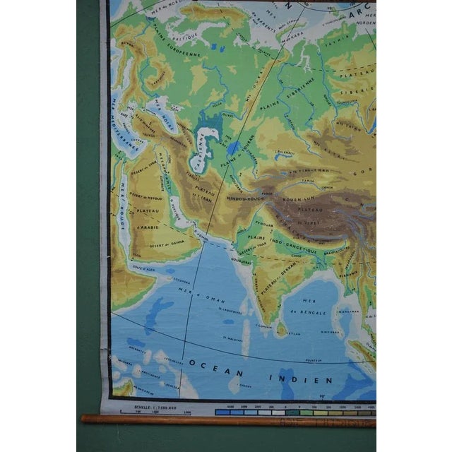 Physical Map of Asia, 1960s For Sale - Image 4 of 10