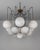 White Schwung Globe Chandelier, 13-Light, Spider Web Form, Brass — Lbb, Black Gunmetal, Polished Nickel For Sale - Image 8 of 12