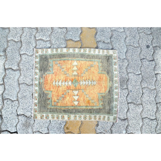 1960s Vintage Hand-knotted Nomadic Rug For Sale - Image 6 of 6