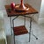 Solid Walnut Side Table, Two-Tier End Table Nightstand, Forged Steel Base, Small Bedside Table For Sale - Image 4 of 7