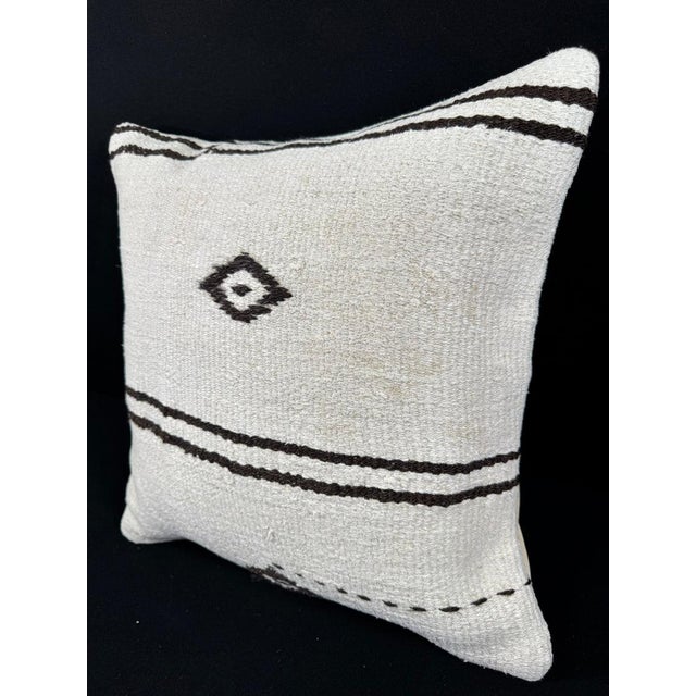 Turkish Hemp Pillow Cushion Natural Beige Brown Pillow Cushion Cover 20x20 #30586 Enhance your home decor with our Kilim...
