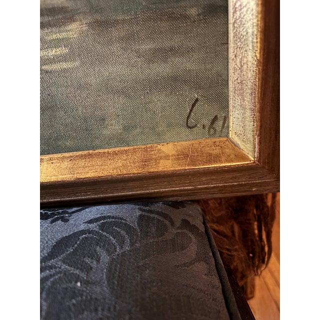 Leonid Berman Pair Oil Paintings Benares India 1961 Signed 30x15 For Sale - Image 4 of 5