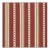 Sample - Schumacher Francesca Stripe Fabric in Rouge For Sale