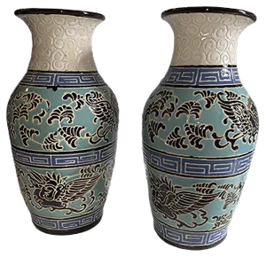 Art Deco Vases from Keramis, 1920s, Set of 2