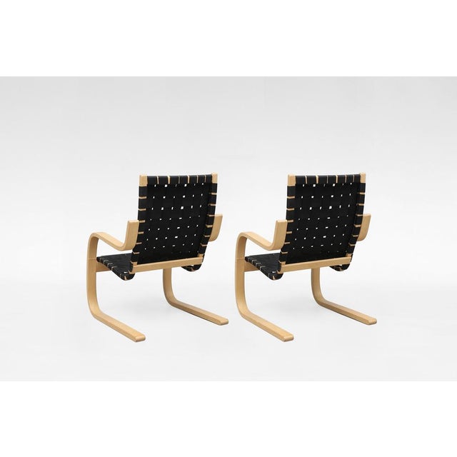 Model 406 Armchair by Alvar Aalto for Artek, 1930s, Set of 2 For Sale - Image 3 of 4