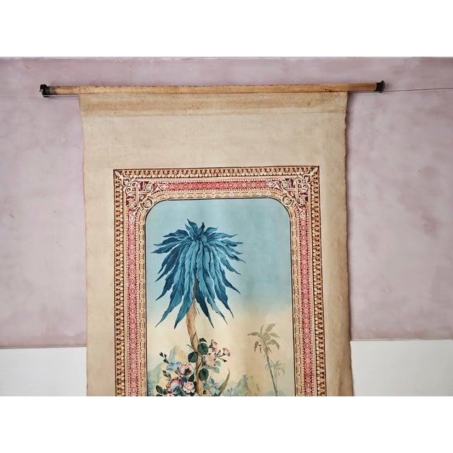 Decorative Window Panel in Fabric, 1890s For Sale - Image 3 of 15