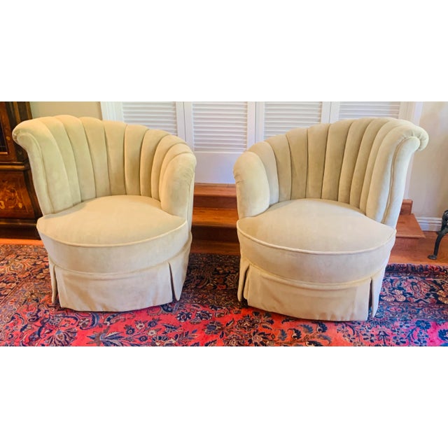 French Art Deco Asymmetrical Hollywood Regency Channel Back - a Pair For Sale - Image 13 of 13
