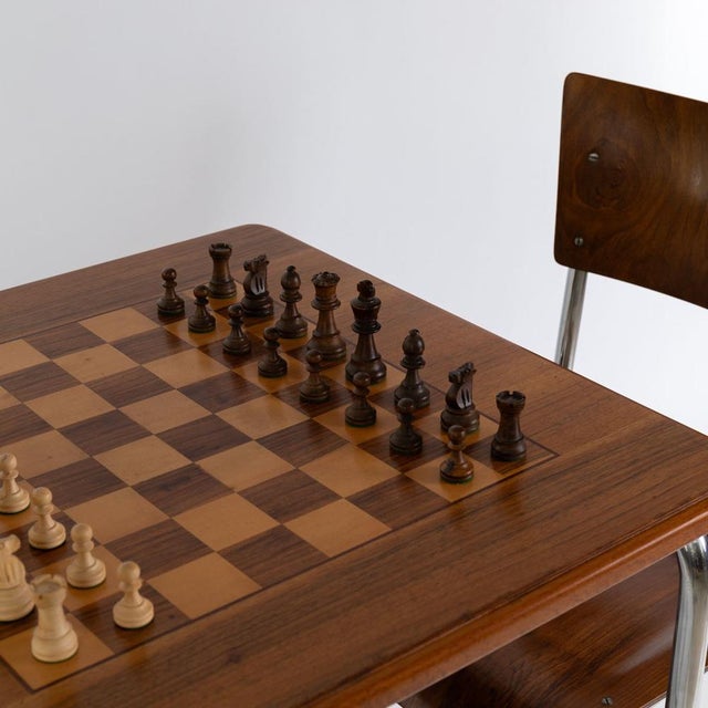 Wood Bauhaus Chess Table, 1930s For Sale - Image 7 of 14