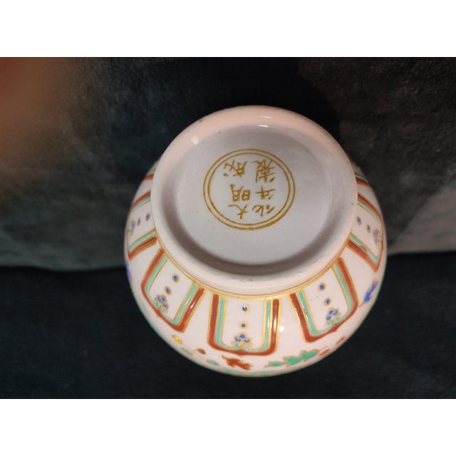 Chinese Ceramic Vase,Chenghua Marked Gold Drawing Famille Verte Porcelain Vase Hand Painted Lotus Flowers and Fishes Pattern For Sale In Seattle - Image 6 of 11