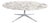 Florence Knoll Oval Carrara Marble Dining Table, Signed Stainless Steel Base For Sale