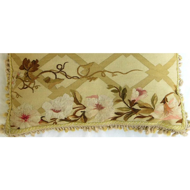 Circa 1850 Antique French Aubusson Tapestry Pillow For Sale In Los Angeles - Image 6 of 9