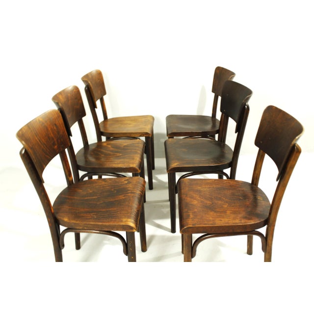 Pub Chairs from Thonet, 1930s, Set of 6 For Sale - Image 9 of 18