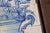 Blue Tile Mural Panel Depicting a Baroque Jardinière With Flowers, Portuguese, 18th Century For Sale - Image 8 of 13