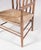 Brown Small Arts & Craft Movement Low Spindlers Back Hearth Side Chair with Wicker Seat by Morris & Co for Liberty and Co Stowaway, London, 1930s For Sale - Image 8 of 12