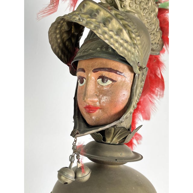 Sicilian Paladin Heads with Marble Bases, 1940s, Set of 2 For Sale - Image 15 of 18