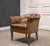 Wood Art Nouveau Swedish Club Chair in Brown Leather, 1940s For Sale - Image 7 of 11
