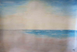 Anna Maria Caboni, Sky and Sea, 2025, Acrylic