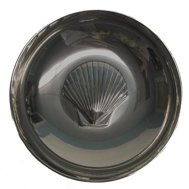 Heavy Silver Plate Trinket Dish With 3d Shell Motif For Sale - Image 9 of 11
