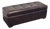 Restoration Hardware Tufted Leather Storage Ottoman For Sale